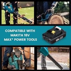2 Pack For Makita 18V 3.0Ah LXT Lithium-Ion BL1830B BL1850B BL1860B Battery LED