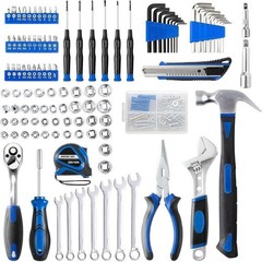 200-Piece Hand Tool Set, General Home and Auto Repair Tool Kit with Toolbox Stor