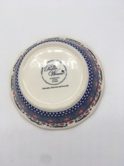 PIONEER WOMAN Stoneware Salad Bowl Plate White Yellow RED Floral Design