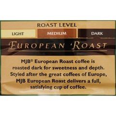 MJB European Ground Coffee Dark Roast 23 Ounce Can
