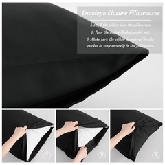 Cozy Brushed Microfiber Body Pillow Case, Machine Washable, 20 x 54 Inches