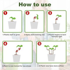 40Pcs Low-Pressure Plant Training Clip, Lst Clips for Training Plant Stem Suppor