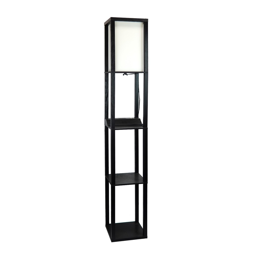 63” Column Floor Lamp with USB Ports and Wireless Charger