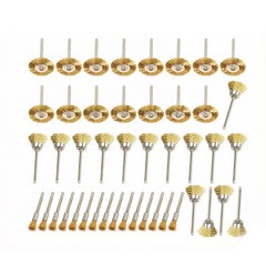 45Pcs 1/8″ Wire Wheel Cup Pen Brush Mix Set For Dremel Rotary Tool Die Grinder
