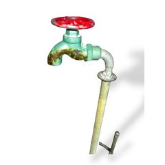 Rustic Farmhouse Hose Faucet Spicket Paper Towel Holder 15.5 In Creative Co-op