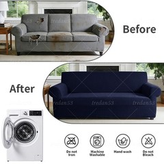 PREMIUM Elastic STRETCH SOFA COVERS Slipcover Protector Settee 1/2/3/4 Seater US