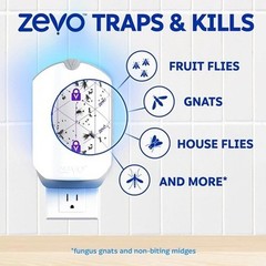 Flying Insect Trap Refill Catch Gnats House & Fruit Flies Easy to Use4 Replaceme