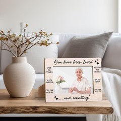 80th Birthday Picture Frame 4×6 Photo 80 Years Old Gifts Women Men 25