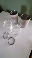 Vinglace Tumblers 10oz new glass inserts inside stainless tumblers!