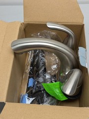 Glacier Bay Builders 4 in. Centerset Low-Arc Bathroom Faucet in Brushed Nickel