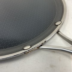 HexClad 12″ Hybrid Nonstick Round Griddle Grill Pan Stainless Steel 12 inch