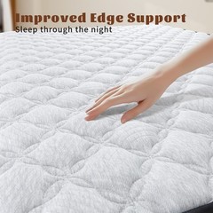10″12″ Gel Memory Foam Spring Hybrid Mattress Twin Full Queen King Size In A Box