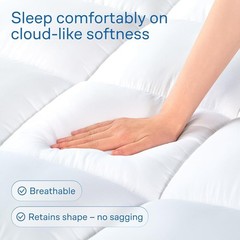4 Inches Thick Mattress Topper Quilted Cooling Mattress Topper Pad