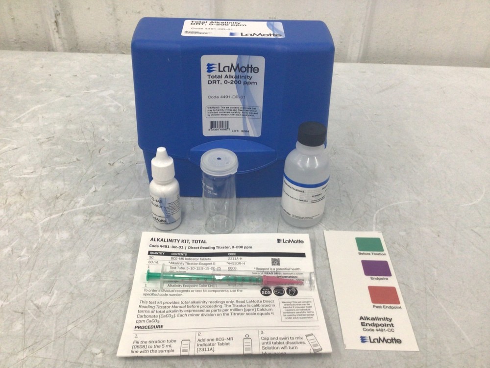 Lamotte – 4491-Dr-01 Water Testing Kit,Alkalinity,0To 200 Ppm