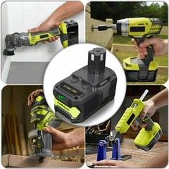 NEW For RYOBI 18V 5.0Ah P108 High Capacity Battery 18Volt Lithium-Ion One Plus