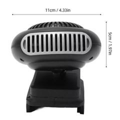 Small Space Heater 170W 2 Gears 18V Battery Operated Electric Fan Heater