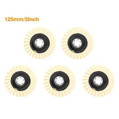 5pcs 5″ Felt Flap Disc Wool Polishing Buffing Wheel Pad for Metal Stone Wood