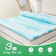 2″ 3″ Mattress Topper,Comfortable Memory Foam Bed Topper,Twin Full Queen Size