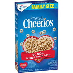 New Frosted Cheerios, Heart Healthy Cereal, Family Size, 18.4 OZ (Pack of 2)
