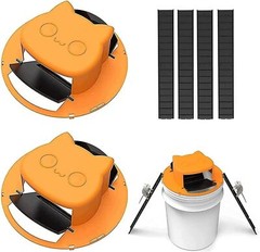 2Pack Black Slide Bucket Lid Mouse Rat Trap Bucket Mousetrap Catcher US Stock