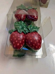 Set Of 8 Strawberry Napkin Rings at Home with Meijer NIB