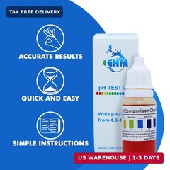 Alkaline Water (ph Test Kit) for Drinking Water Measures pH Level of Water More