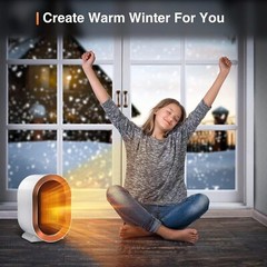 Space Heater for Room Indoor Use 1200W Fast PTC Ceramic Instant Heating Fan