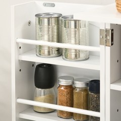 41″ Kitchen Sideboard Cabinet Food Pantry with Doors & 5-Tier Adjustable Shelves