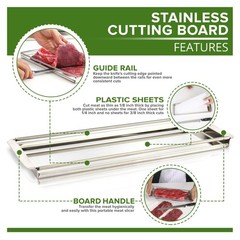 Advanced Beef Jerky Slicer Kit- 100% Precision Uniform Slices Guaranteed – Ad…