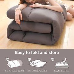 Japanese Floor Mattress Foldable Futon Mattress Sleeping Tatami Mat Camping Pad