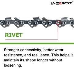 Replace 16″ GREENWORKS 60V CS60L252 CS60L212/210 Chainsaw Chain 3/8″LP .050 56DL