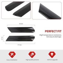 Compatible with Chevrolet Silverado 2022-2024, 2PCS Gear Black Wood Grain