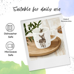 Royal Worcester Wrendale Designs Bone China 14 Ounce Mug – Gentle Jack (Donkey)