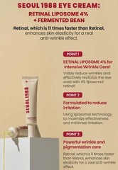 KSECRET SEOUL 1988 Eye Cream: Retinal Liposome 4% + Fermented Bean