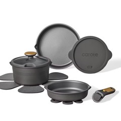 Carote 10pc Nonstick Cookware Set with Detachable Handle