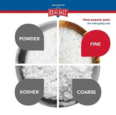 Redmond Real Salt – Ancient Fine Sea Salt, Unrefined Mineral, 16 Ounce pack of 1