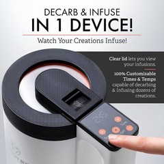 Infusion Buds 2-In-1 Decarboxylator & Oil & Butter Maker Machine -Compact Des…