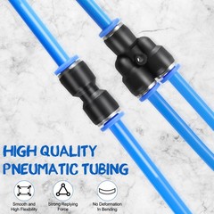 NORJIN 100ft 10mm OD 6.5mm ID Polyurethane PU Air – 100ft/30m, Blue
