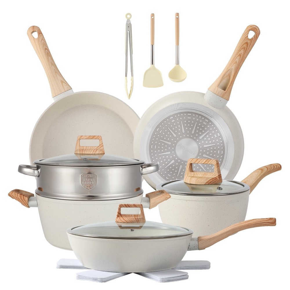 16~Piece Nonstick Cookware Set Pots and Pans