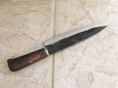 Crude – 8 Inch Premium Chef Knife , Carbon Steel, Forged and Sharp !