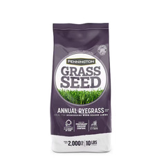 Pennington Annual Ryegrass Grass Seed Full Sun Partial Shade 10 lb Bag New