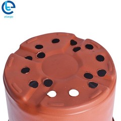 100 Pack Anti-Aging Plastic Round Plant Flower Pots For Seedling Cuttings