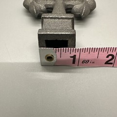 Cast Iron Silver Tone Texas Star Ornamental Fence Topper Finial Western Rustic