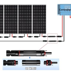 10/15/30A In-line Waterproof Solar Panel Cable PV Connectors Fuse Holder Socket