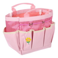 Garden Tool Bag 17cm x 10cm x 24.5cm Oxford with Pockets, Pink