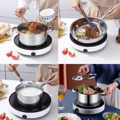 New-Kitchen Set, Cookware Set, Pots and Pans Set-Stainless Steel 15-piece Set