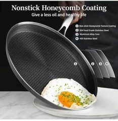 Stainless Steel Crepe Pan 11 Inch Nonstick Crepe Pan Honeycomb New_open Box