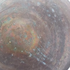 Revere Ware Copper Bottom 2qt & 3qt Double Boiler Steamer Pot Set, Lids Vtg 5 Pc