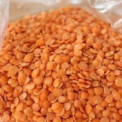 Organic Red Split Lentils aka Masoor Dal low calories rich in Iron and Protein