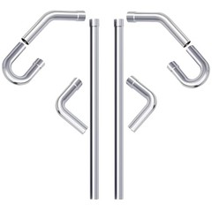 Mandrel Bends 8 Pcs, 2.5 Inches DIY Custom 2.5inch Mixed 8PCS Mild Steel
